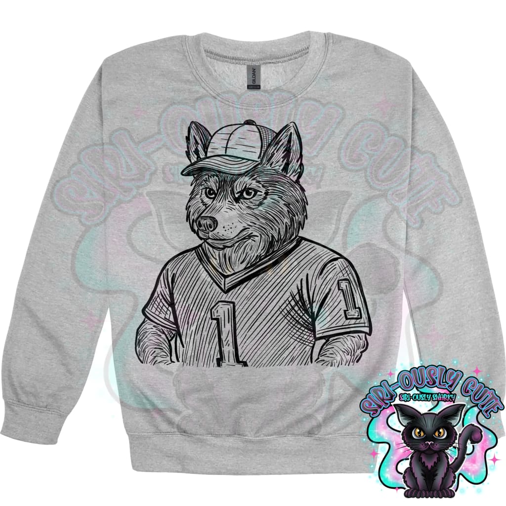 Sketch Jersey Mascot Husky Mascot