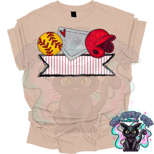 Softball Name Trios Red Mascot