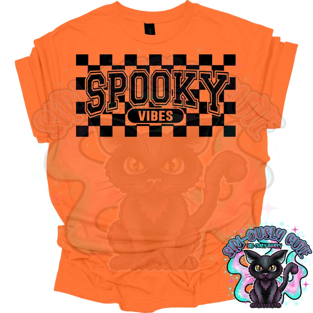 Spooky Vibes Checker Clothing