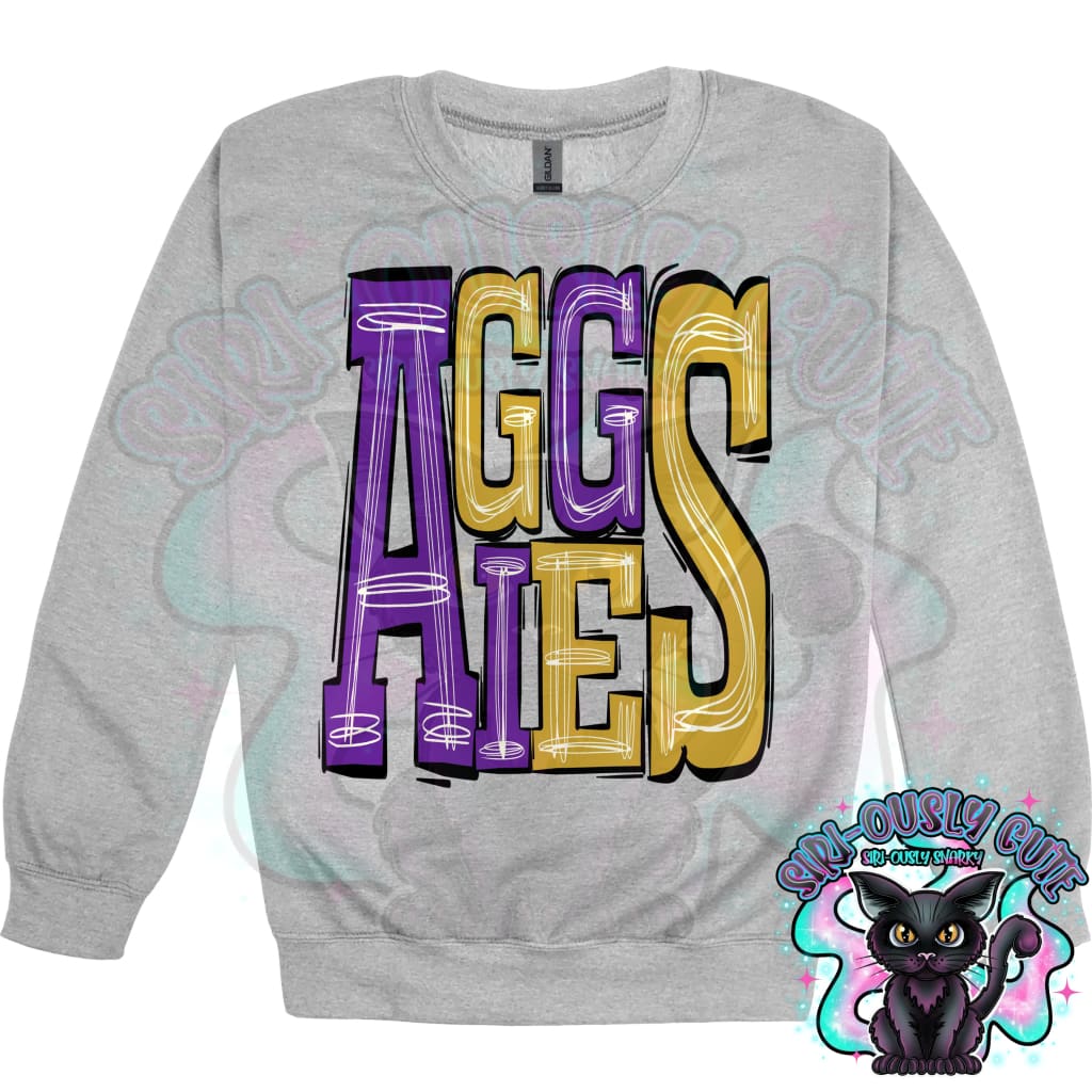 Sporty Aggies - Purple Gold Mascot