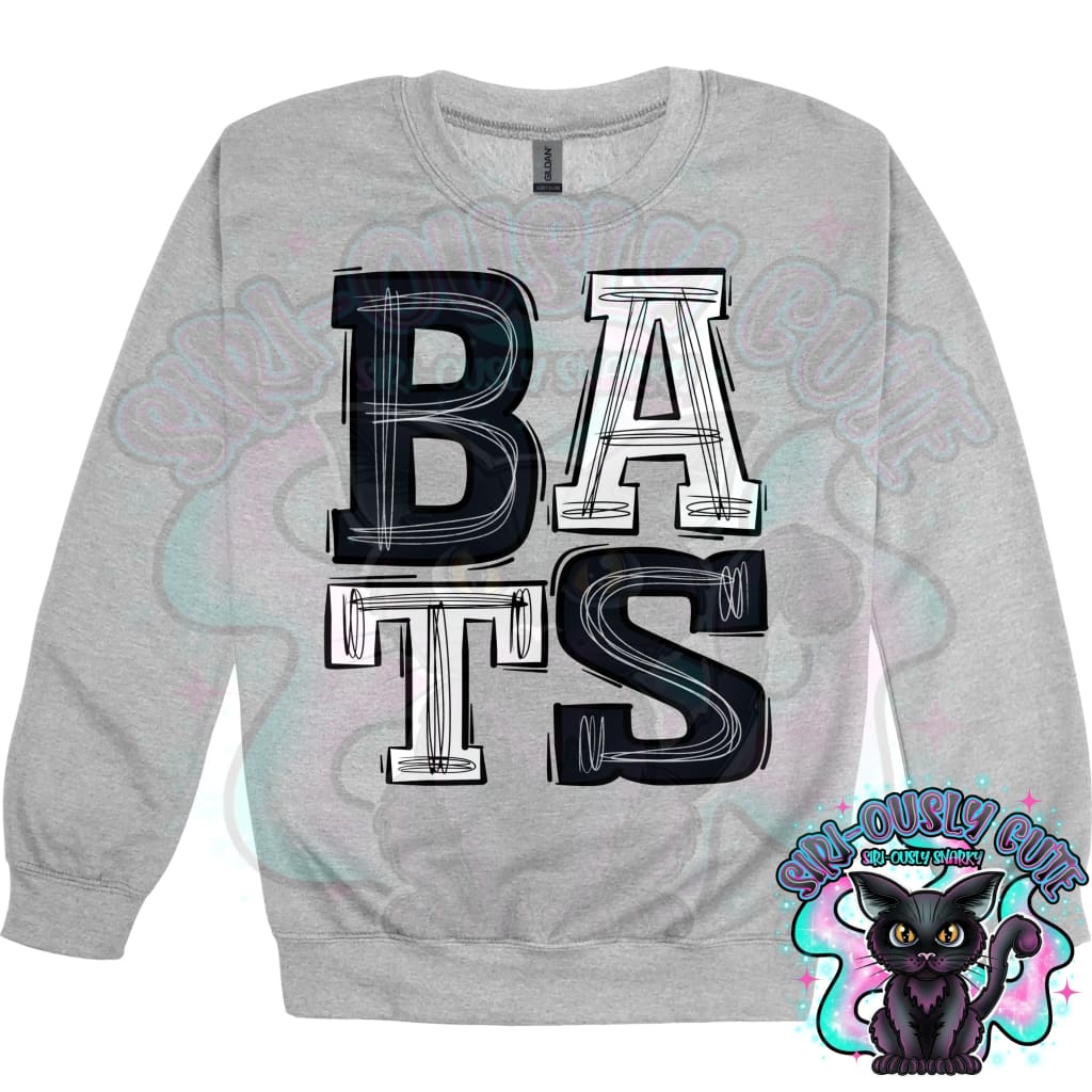 Sporty Bats - Black White Mascot