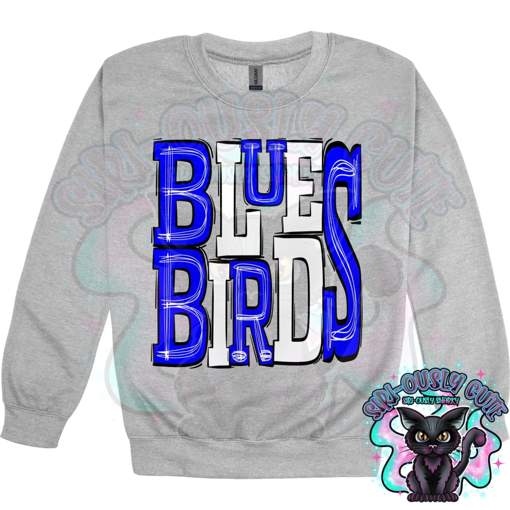 Sporty Bluebirds - Royal Blue White Mascot