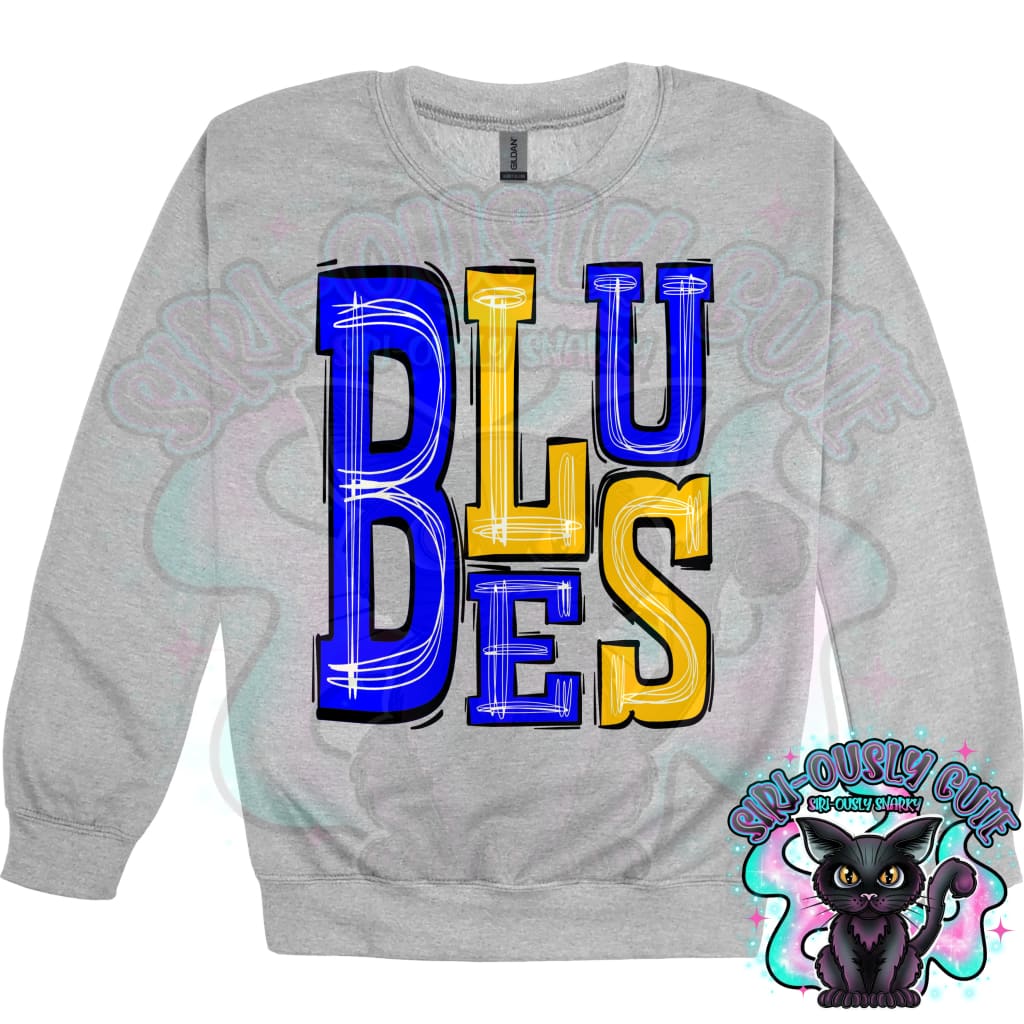 Sporty Blues - Blue Yellow Gold Mascot
