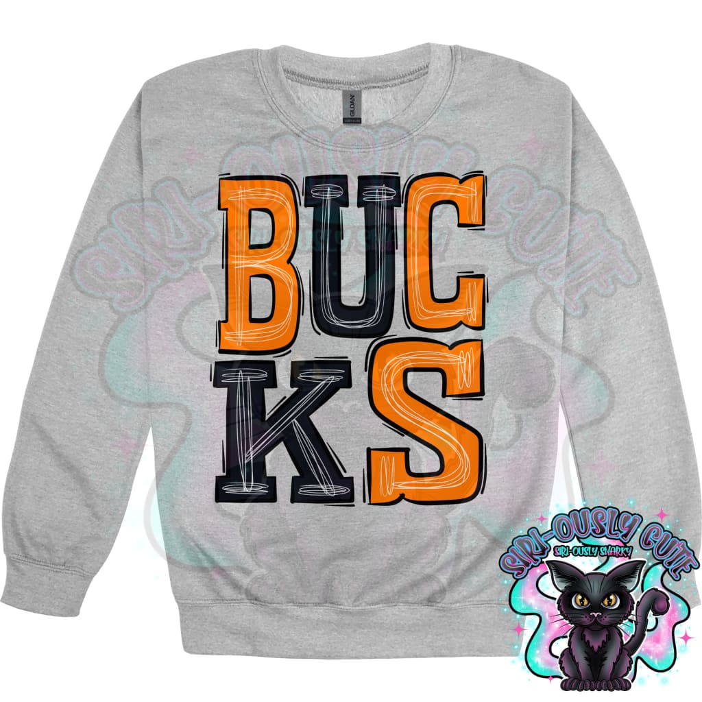 Sporty Bucks - Orange Black Mascot
