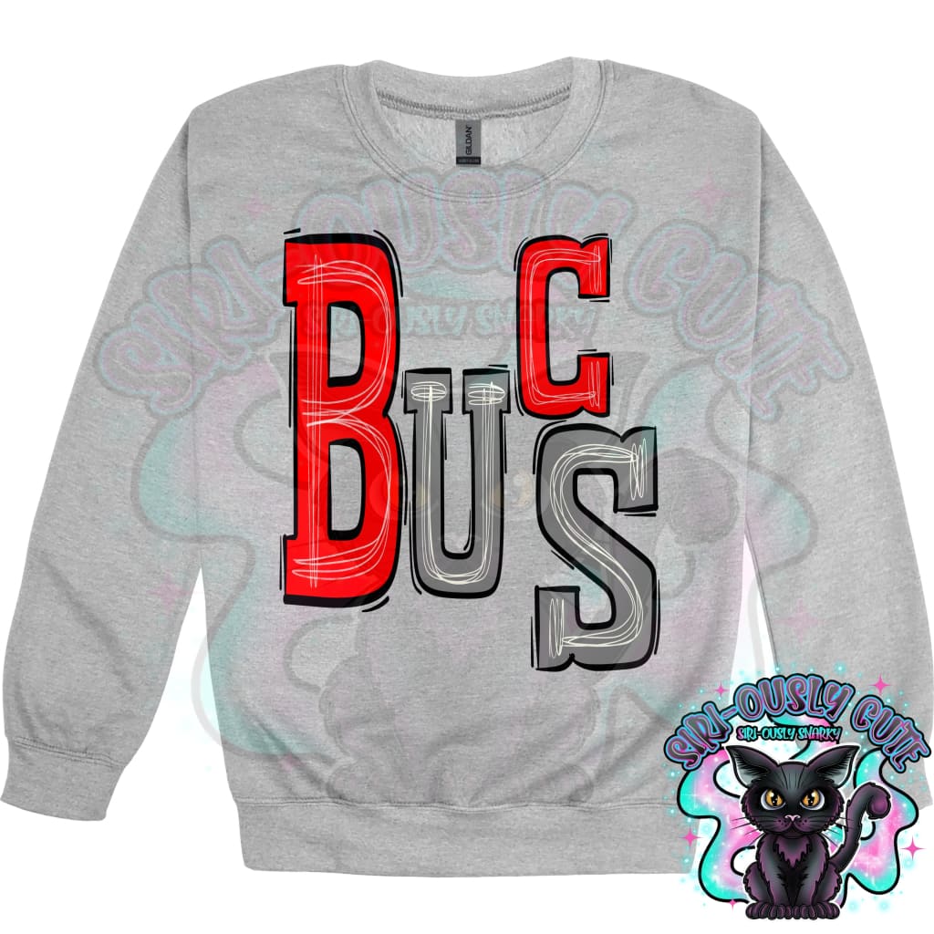 Sporty Bucs - Red Gray Mascot