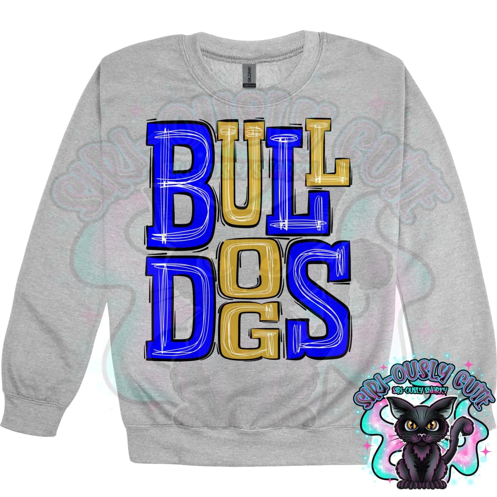Sporty Bulldogs - Blue Gold Mascot