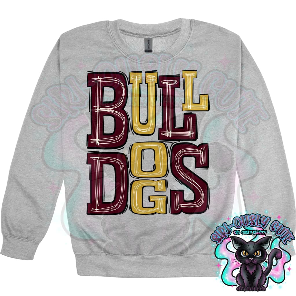 Sporty Bulldogs - Gold Maroon Mascot