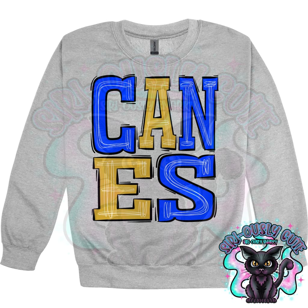 Sporty Canes - Royal Blue Vegas Old Gold Mascot