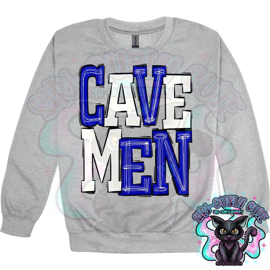 Sporty Cavemen - White Royal Mascot