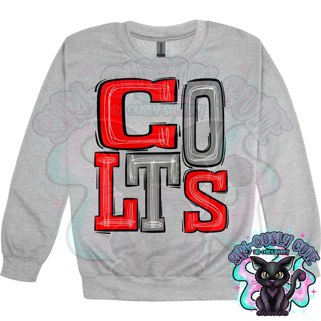 Sporty Colts - Red Gray Mascot