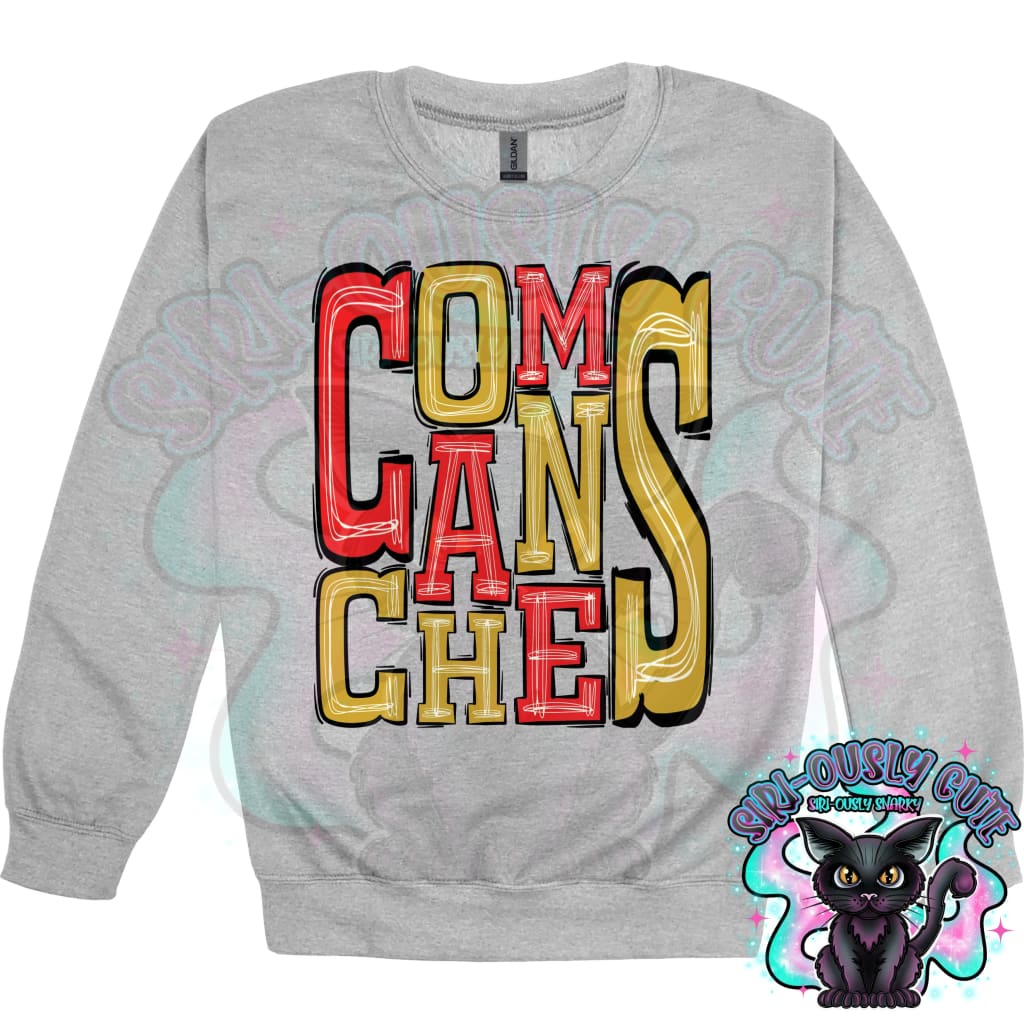 Sporty Comanches - Red Gold Mascot
