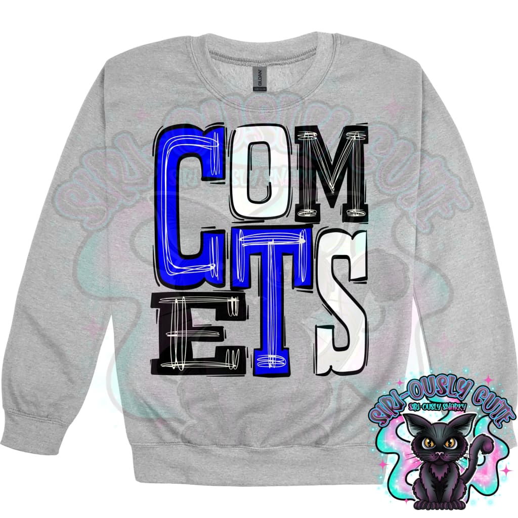 Sporty Comets - Royal Black White Mascot