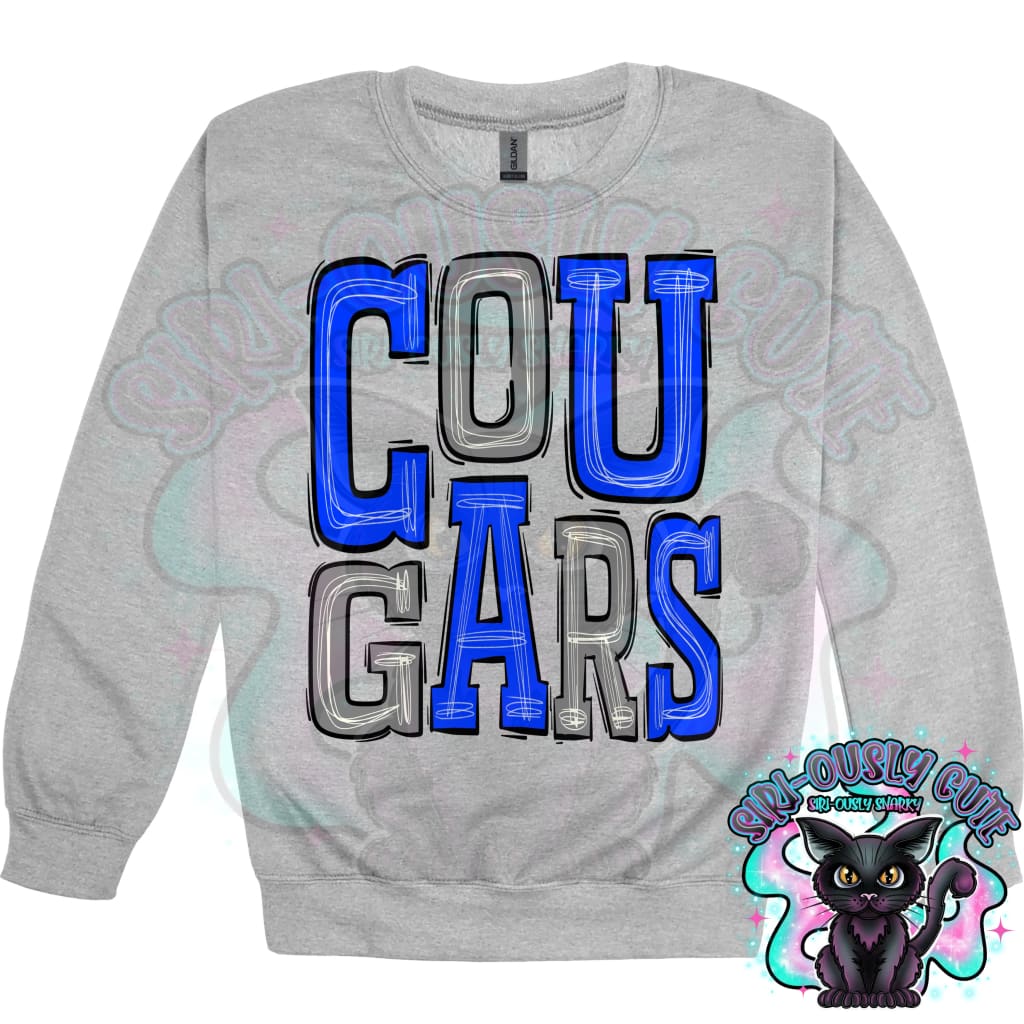Sporty Cougars - Royal Grey Mascot