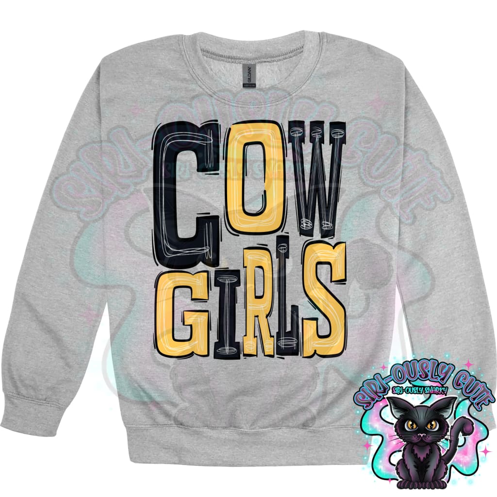 Sporty Cowgirls - Black Yellow Mascot