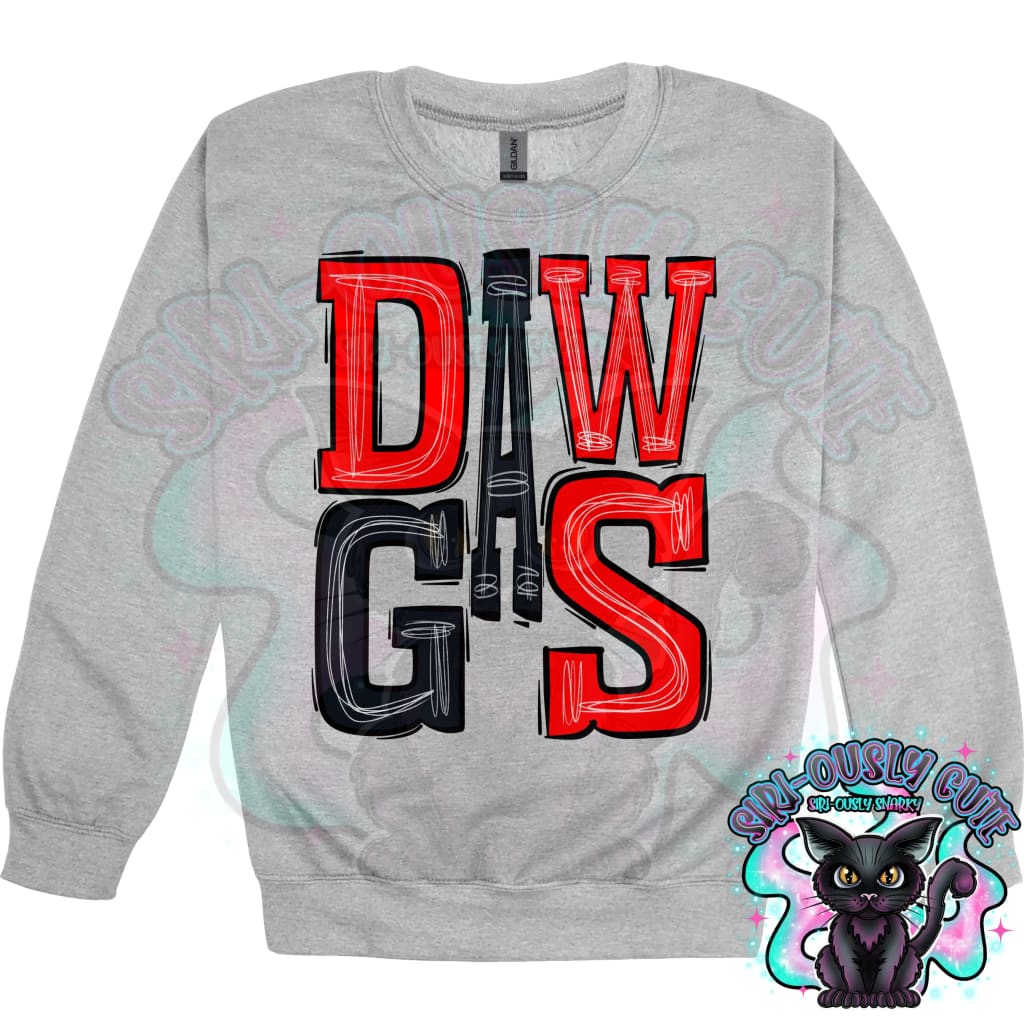 Sporty Dawgs - Red Black Mascot