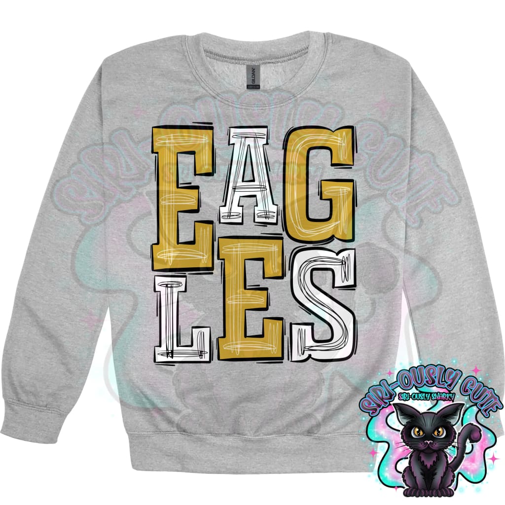Sporty Eagles - Gold White Mascot