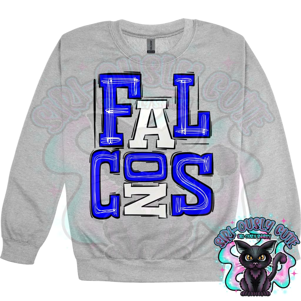 Sporty Falcons - Royal White Mascot