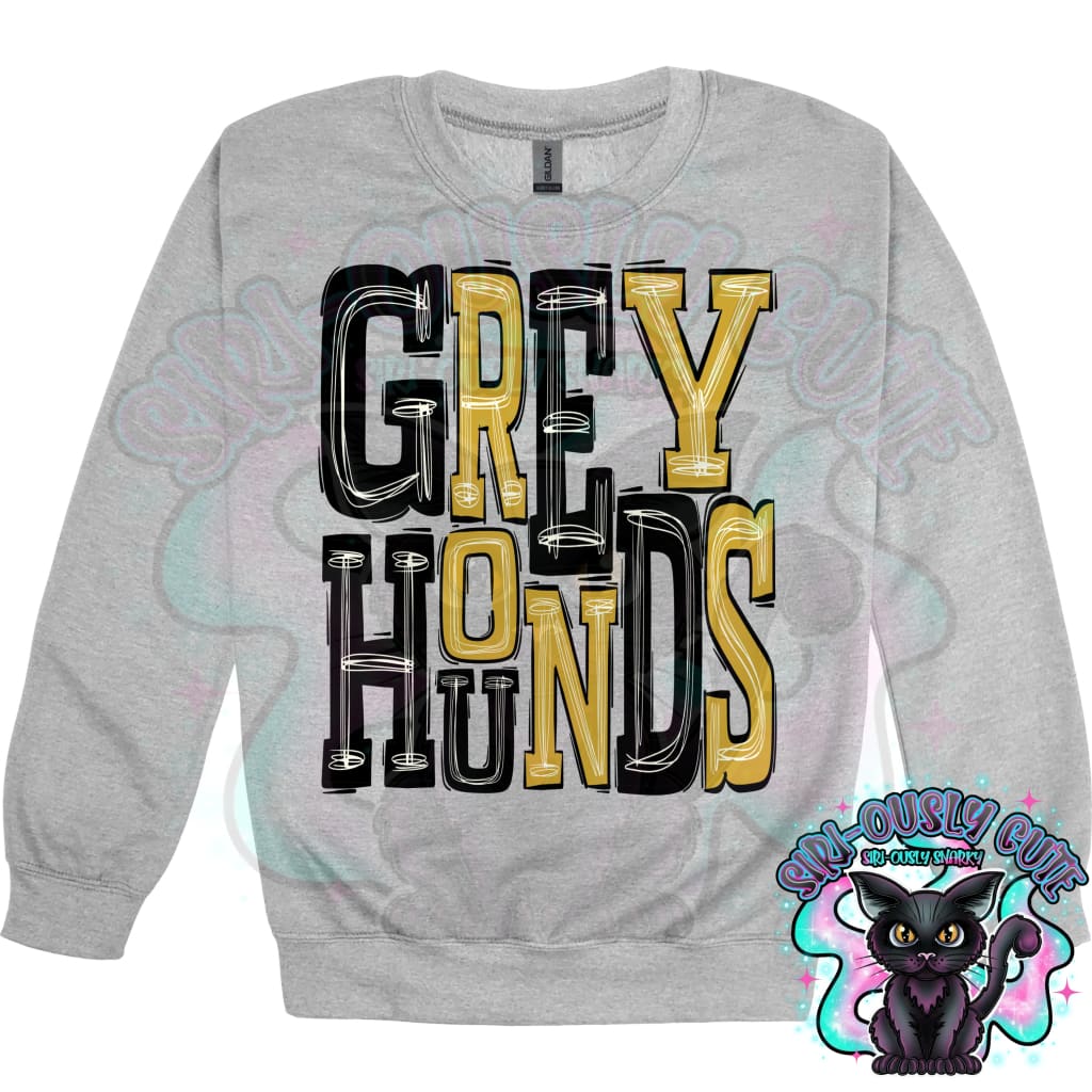 Sporty Greyhounds - Black Gold Mascot
