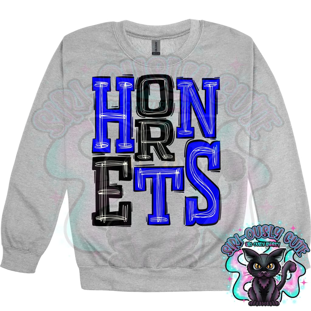 Sporty Hornets - Blue Black Mascot