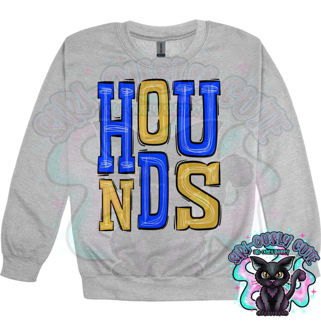 Sporty Hounds - Royal Blue Gold Mascot