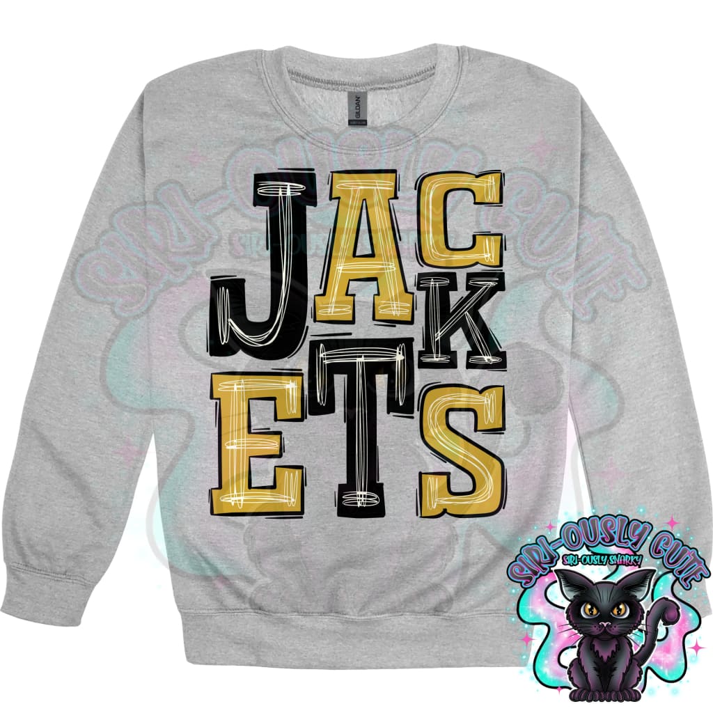 Sporty Jackets - Gold Black Mascot