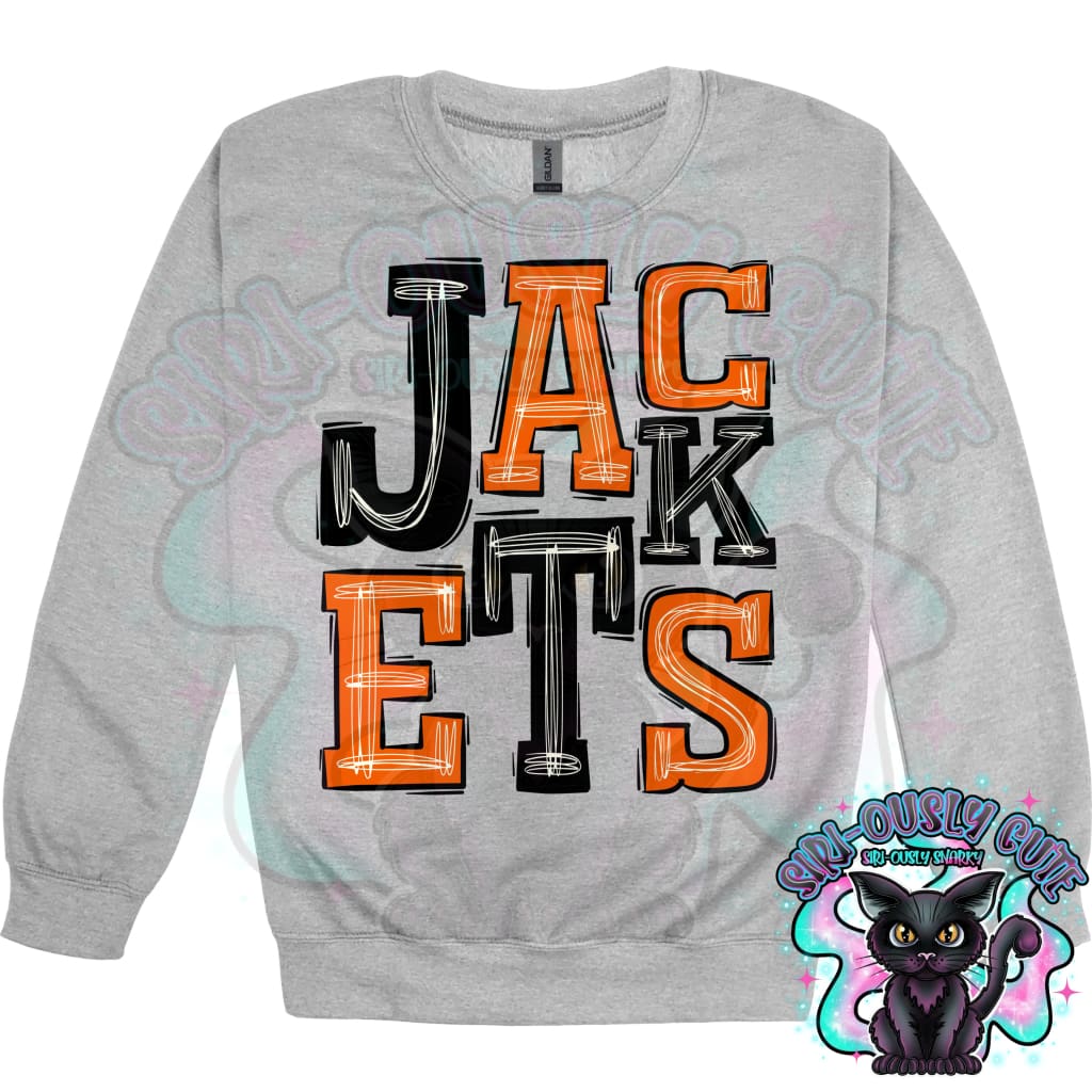 Sporty Jackets - Orange Black Mascot