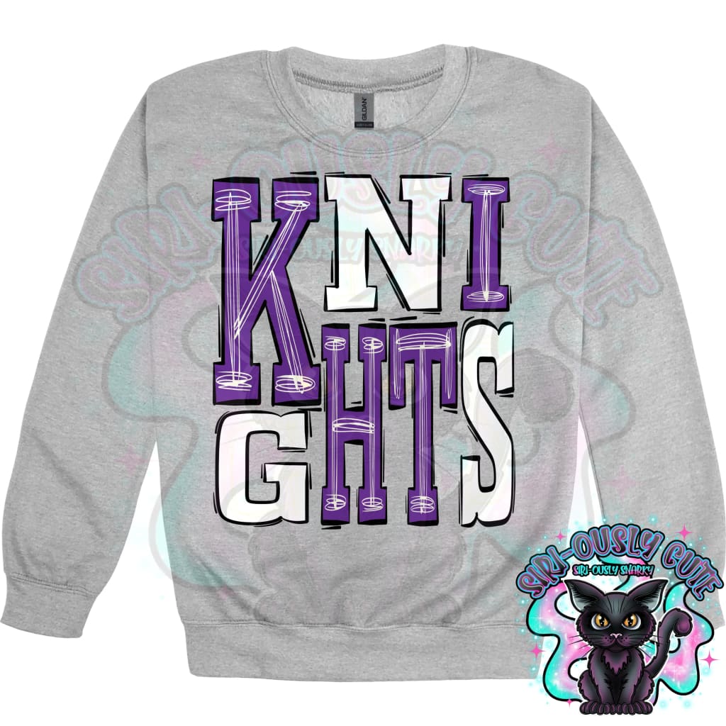 Sporty Knights - Purple White Mascot