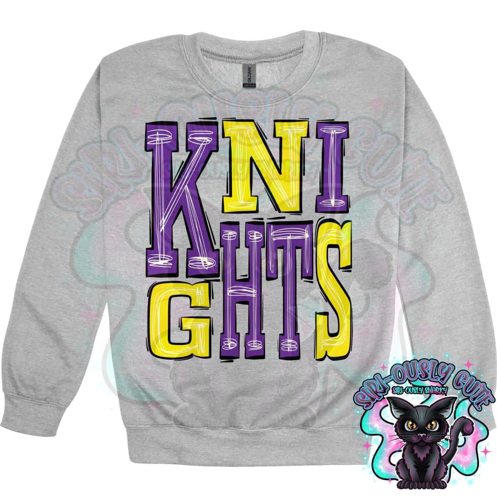 Sporty Knights - Purple Yellow Mascot