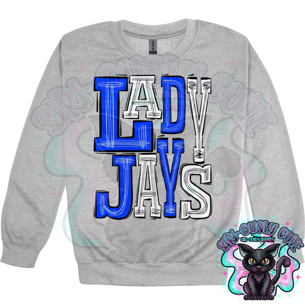 Sporty Lady Jays - Royal Blue White Mascot