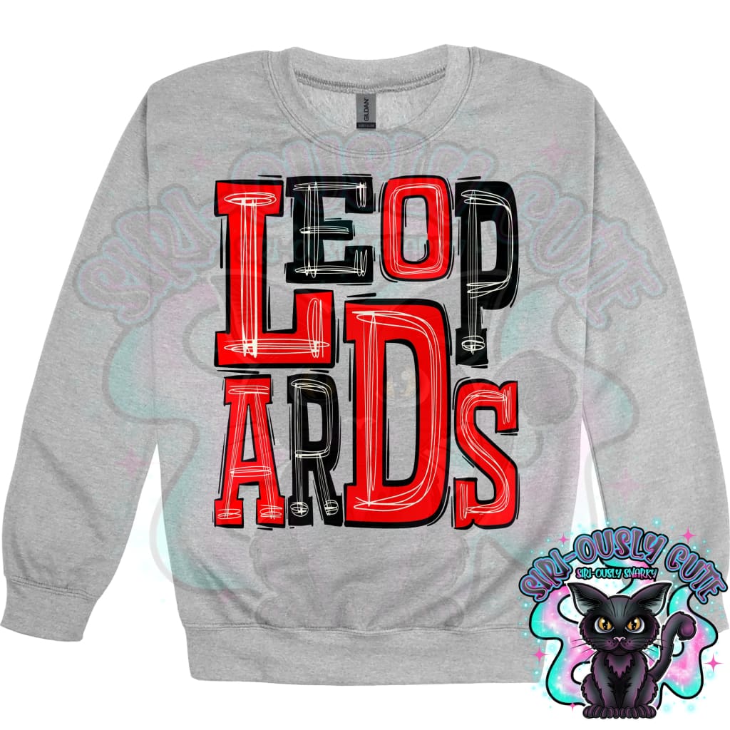 Sporty Leopards - Red Black Mascot