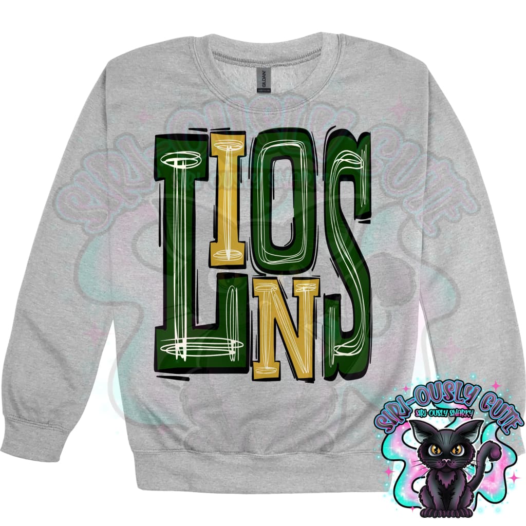 Sporty Lions - Green Yellow Mascot