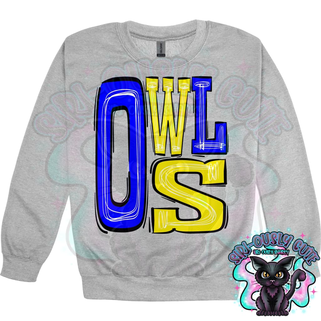 Sporty Owls - Royal Yellow Mascot