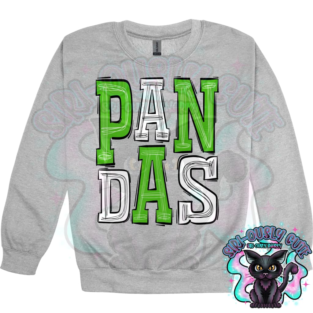 Sporty Pandas - Green White Mascot