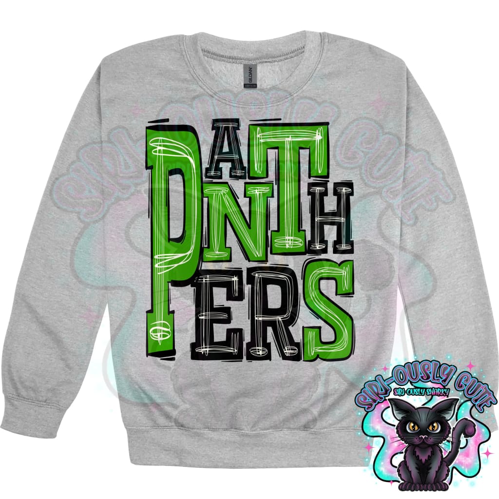Sporty Panthers - Black Green Mascot