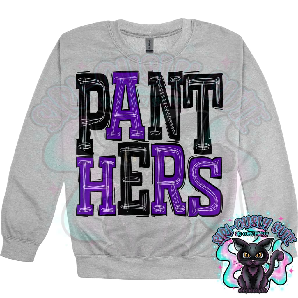 Sporty Panthers - Black Purple Mascot