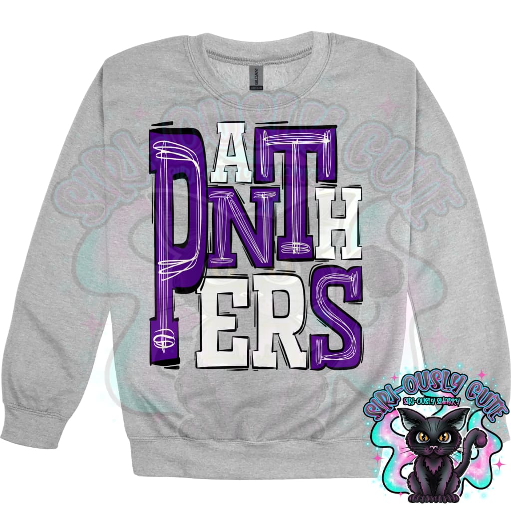 Sporty Panthers - Purple White Mascot