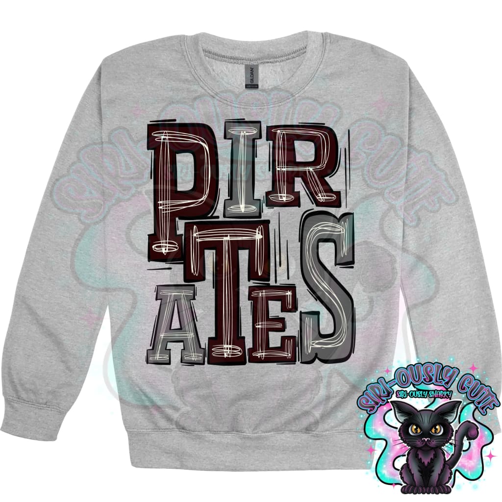 Sporty Pirates - Maroon Gray Mascot