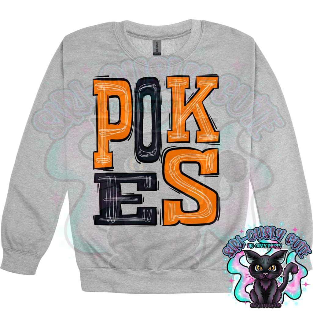 Sporty Pokes - Orange Black Mascot