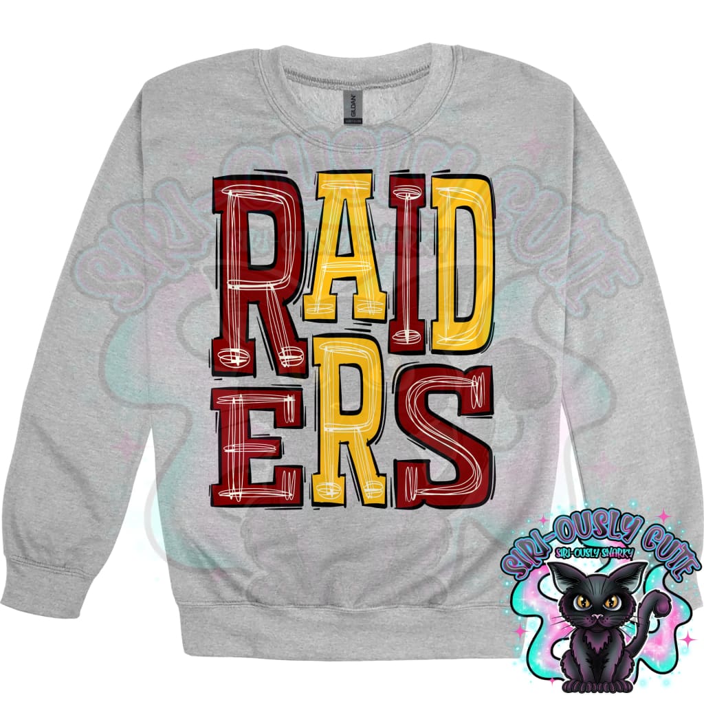Sporty Raiders - Maroon Yellow Gold Mascot