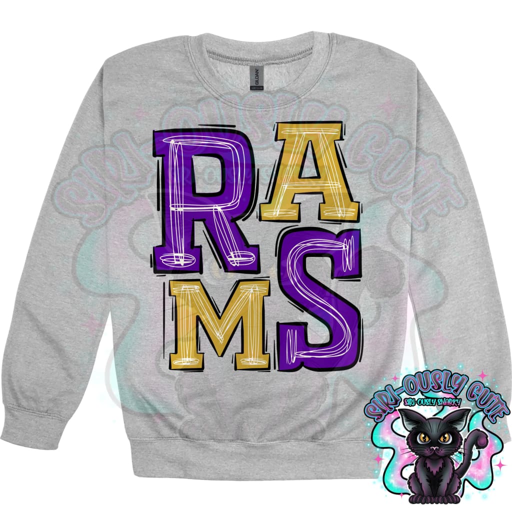 Sporty Rams - Purple Gold Mascot
