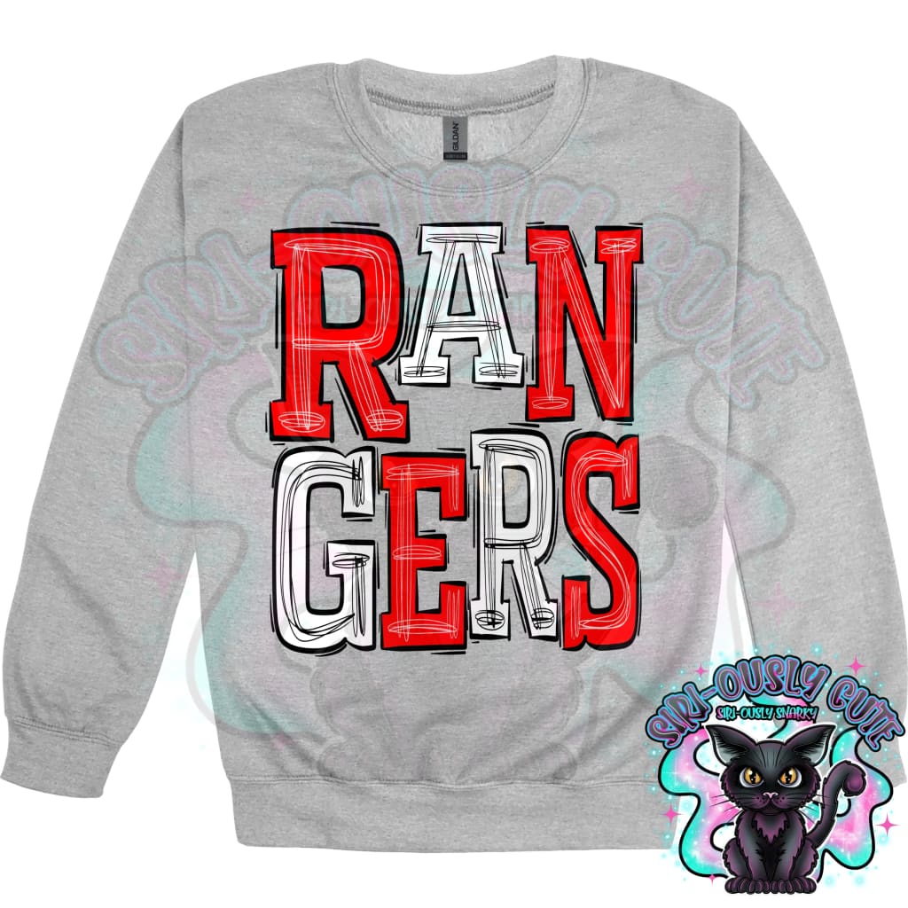 Sporty Rangers - Red White Mascot