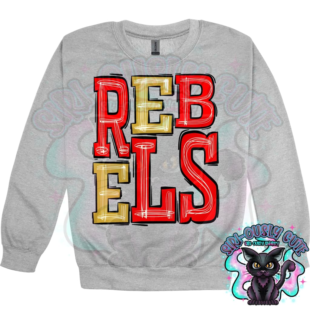 Sporty Rebels - Red Gold Mascot