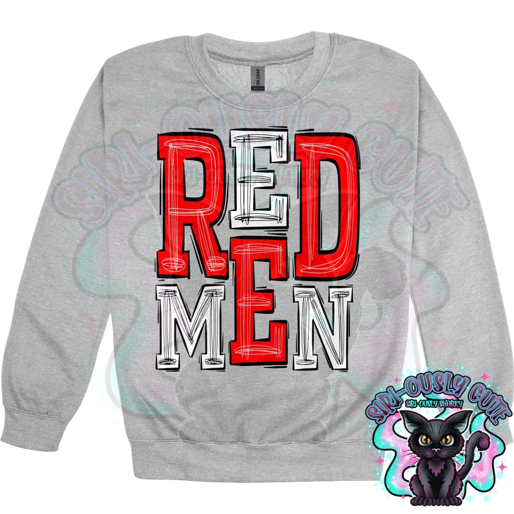 Sporty Redmen - Red White Mascot