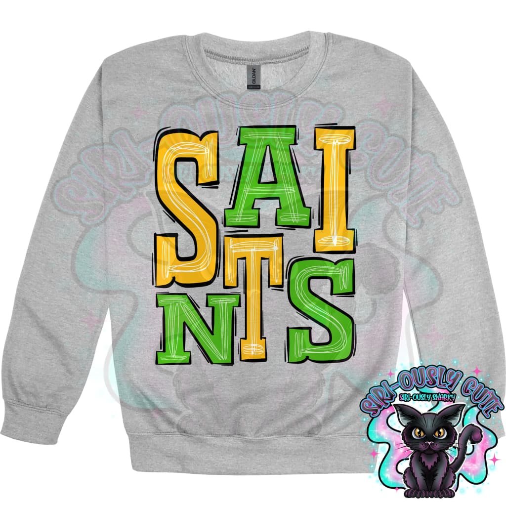 Sporty Saints - Yellow Gold Green Mascot
