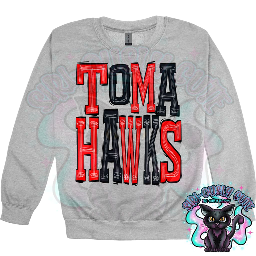 Sporty Tomahawks - Red Black Mascot