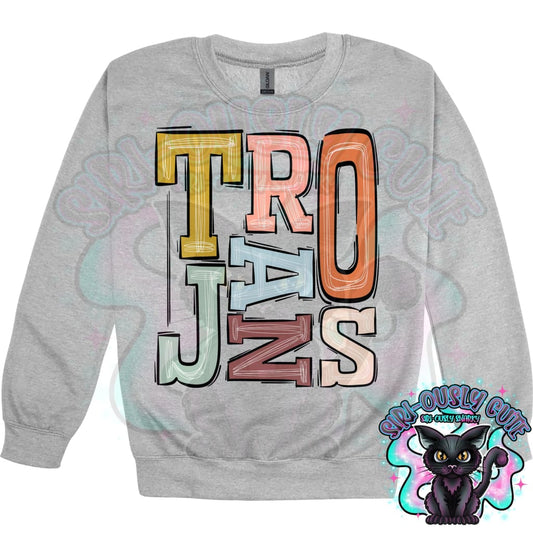 Sporty Trojans Boho Mascot