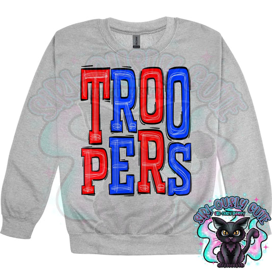 Sporty Troopers - Red Blue Mascot