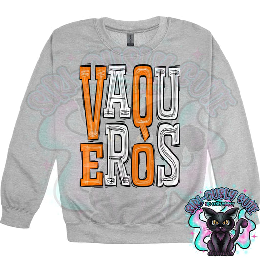 Sporty Vaqueros - Orange White Mascot