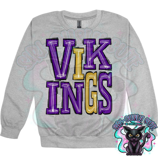 Sporty Vikings - Purple Gold Mascot