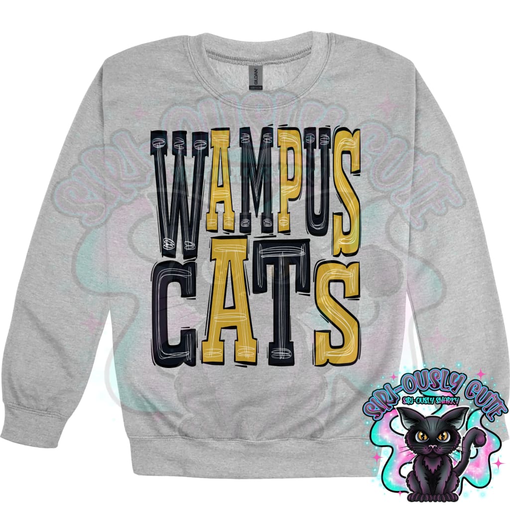 Sporty Wampus Cats - Black Gold Mascot
